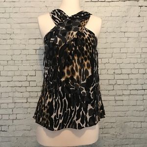 Trina Turk leopard print blouse